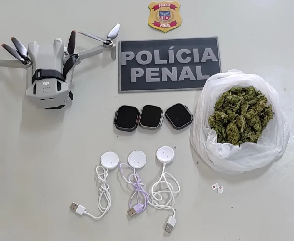 Drone que tentava levar drogas ao presídio de Salvador é interceptado