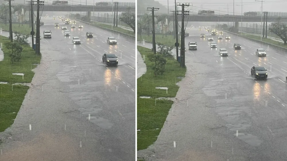 Chuva forte causa apagão, alagamentos e quedas de árvore em diversos pontos da Bahia