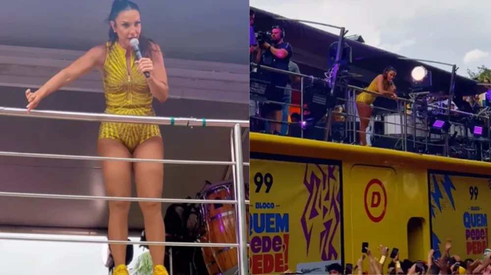 Ivete Sangalo viraliza ao ensinar foliões em São Paulo a seguir o trio